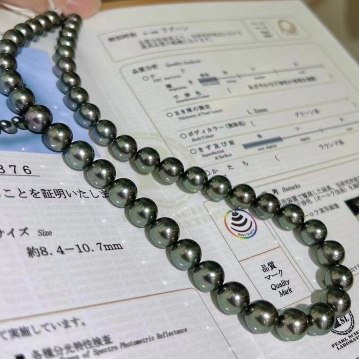 Echte Perlenkette mit Zertifikat