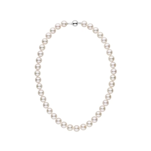 weiße Japan Akoya Perlen Collier echte weiße Japan Akoya Perlenkette Damen