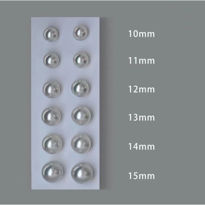 12.0mm AAA runde weiße große Südsee Perlen Ohrringe Stecker – Bild 6