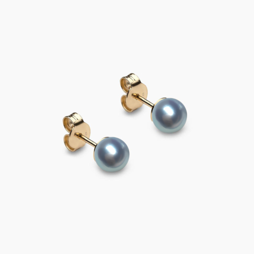 silbergraue-Akoya-Perlenohrstecker-5mm-18k-Gelbgold