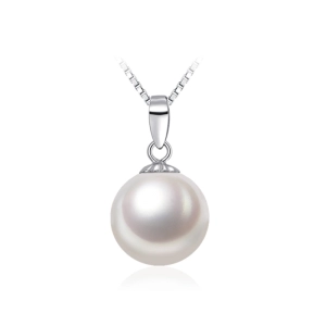 Anhänger mit 11.0mm AAA runde weiße Perlen Anhänger mit 11.0mm AAA runde weiße Perlen