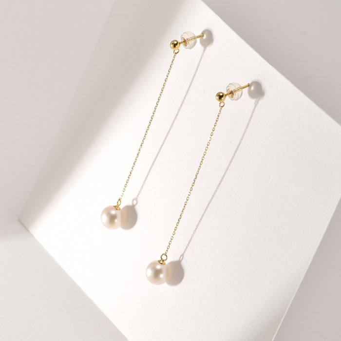 Akoya Perlenohrringe Gold