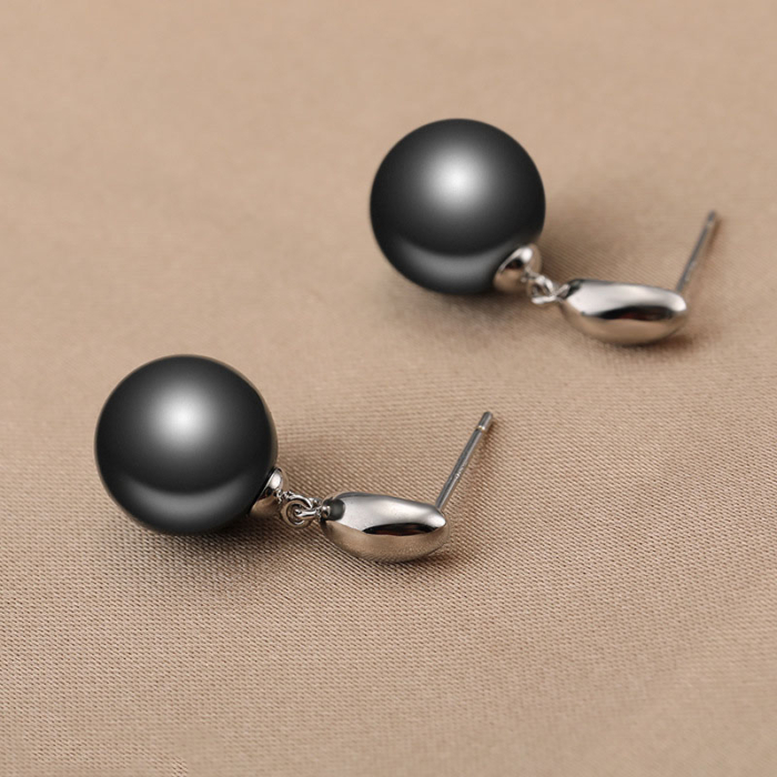 8.0mm AAA runde Tahiti Perlen Ohrstecker – Bild 3