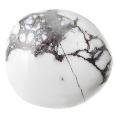 Howlite schwarzer und weißer Stein