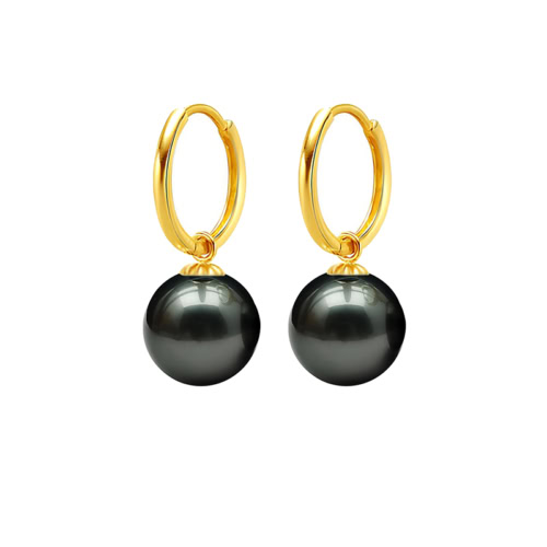Creolen mit Perlen Ohrringe gold