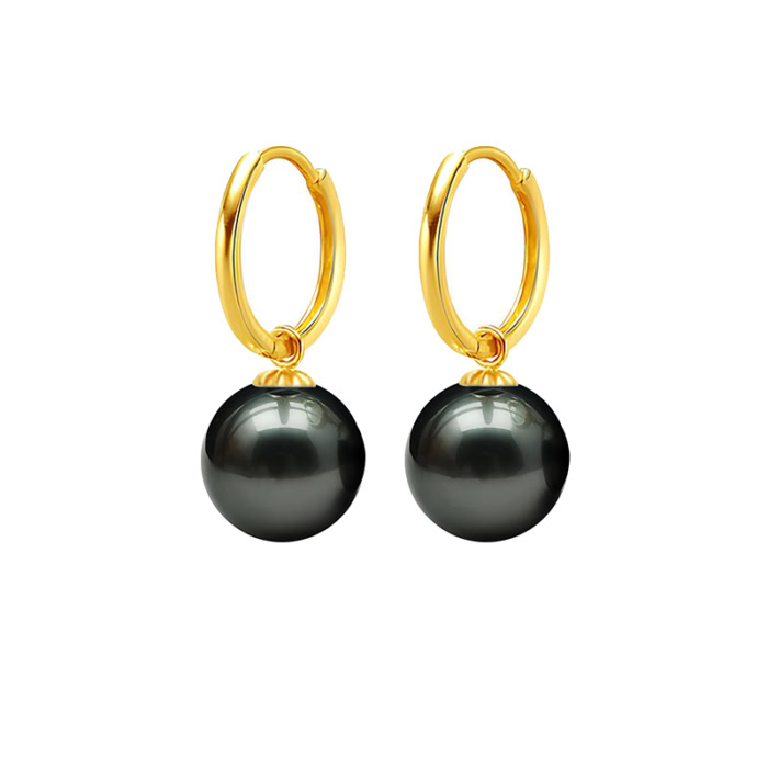 Creolen mit Perlen Ohrringe gold