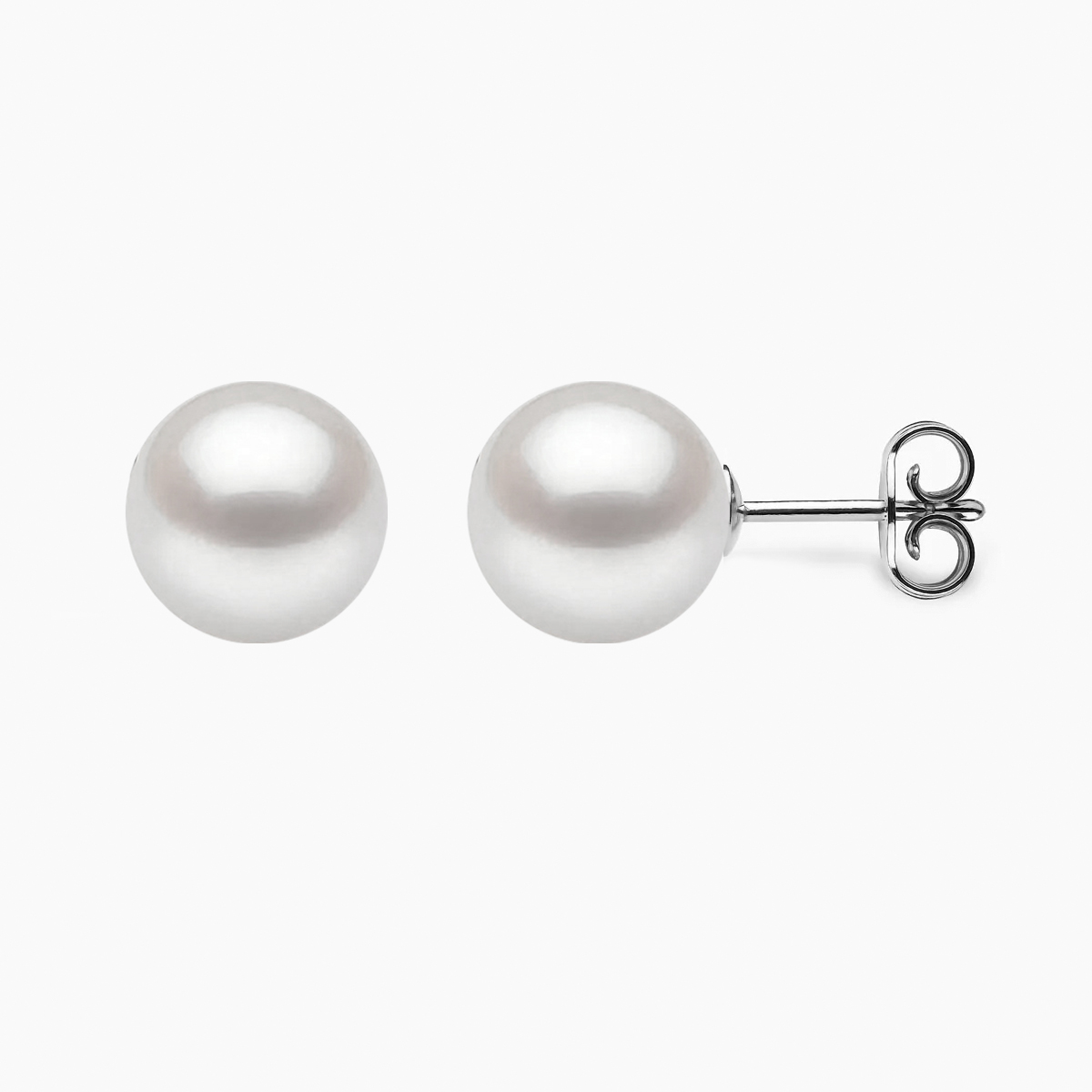Akoya Perlen Ohrstecker 9.5-10mm mit 18k weiβgold