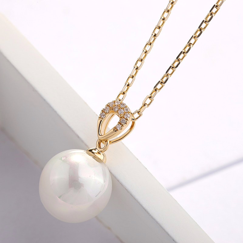 gold kette anhänger perle