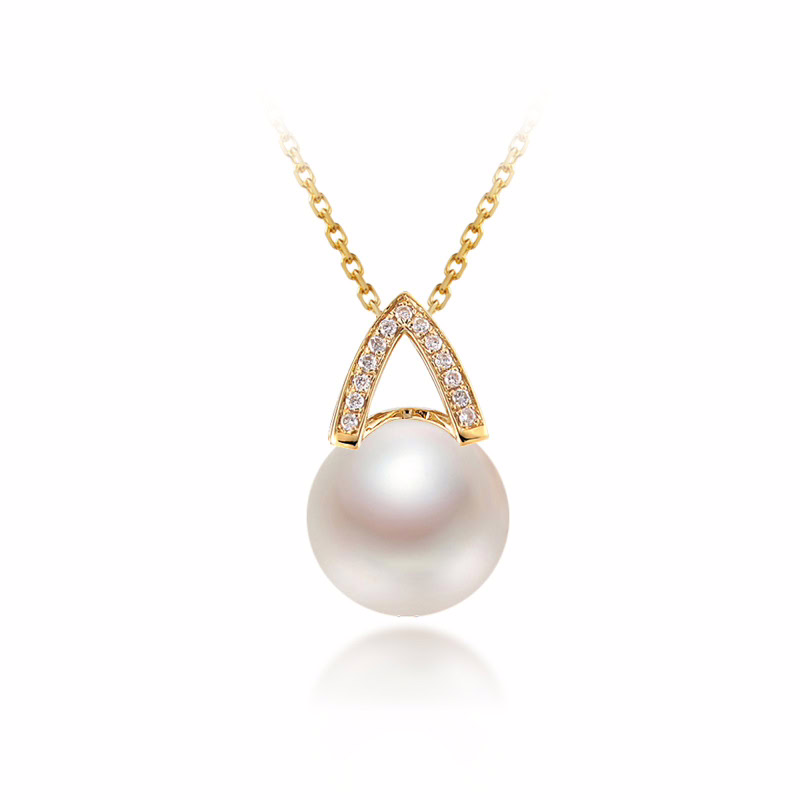 goldkette mit perlen anhänger