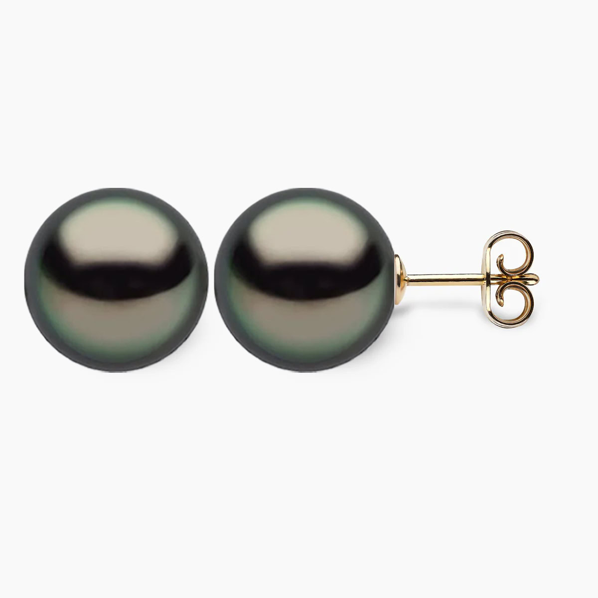 Tahiti Perlenohrstecker 12mm 18K Gelb Gold