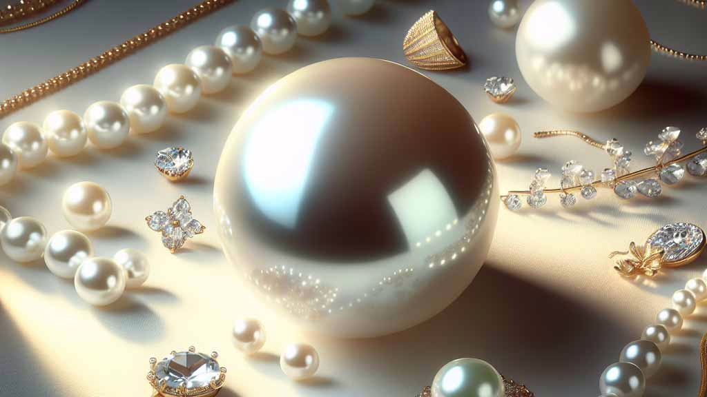 Perlen Silber und Gold