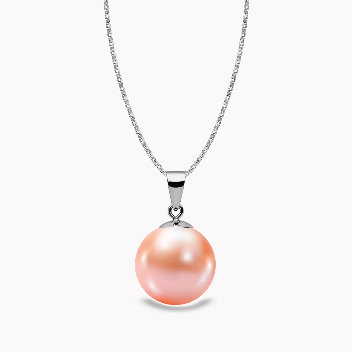 Süßwasser Perle Anhänger11mm Pink-n