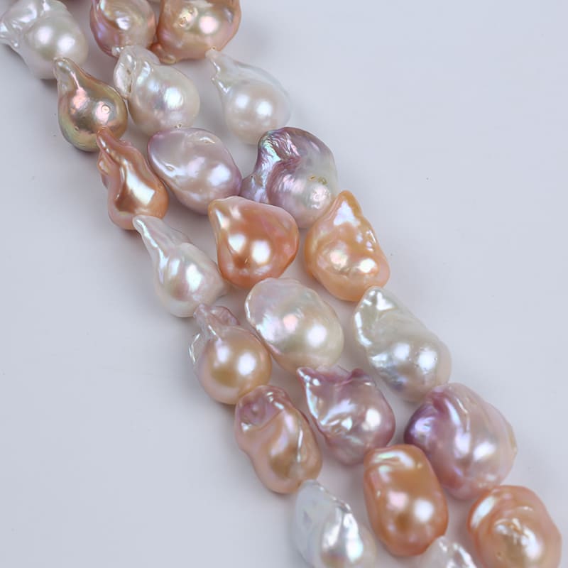 14-20mm Multicolor Barock Perlen Kette