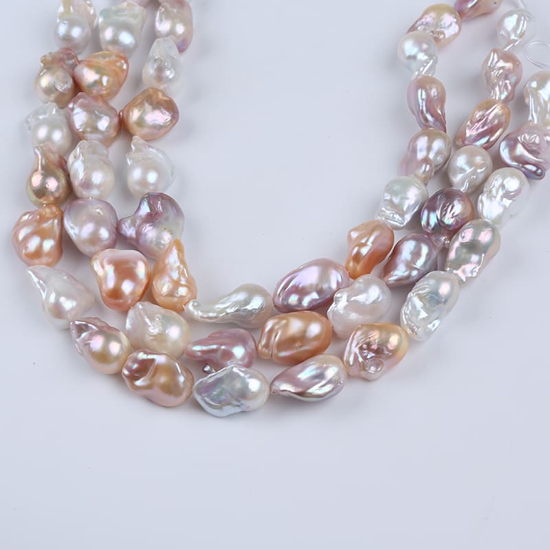 14-20mm Multicolor Barock Perlen Kette