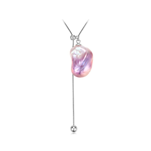 Lange Kette mit Barock Perlen