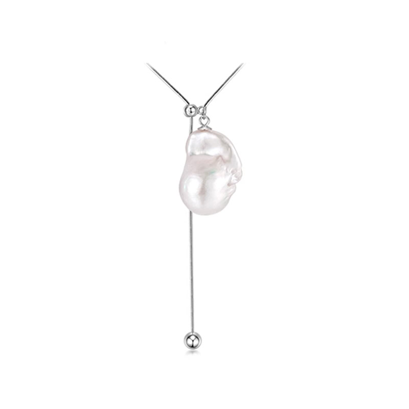 Lange Kette mit Barock Perlen