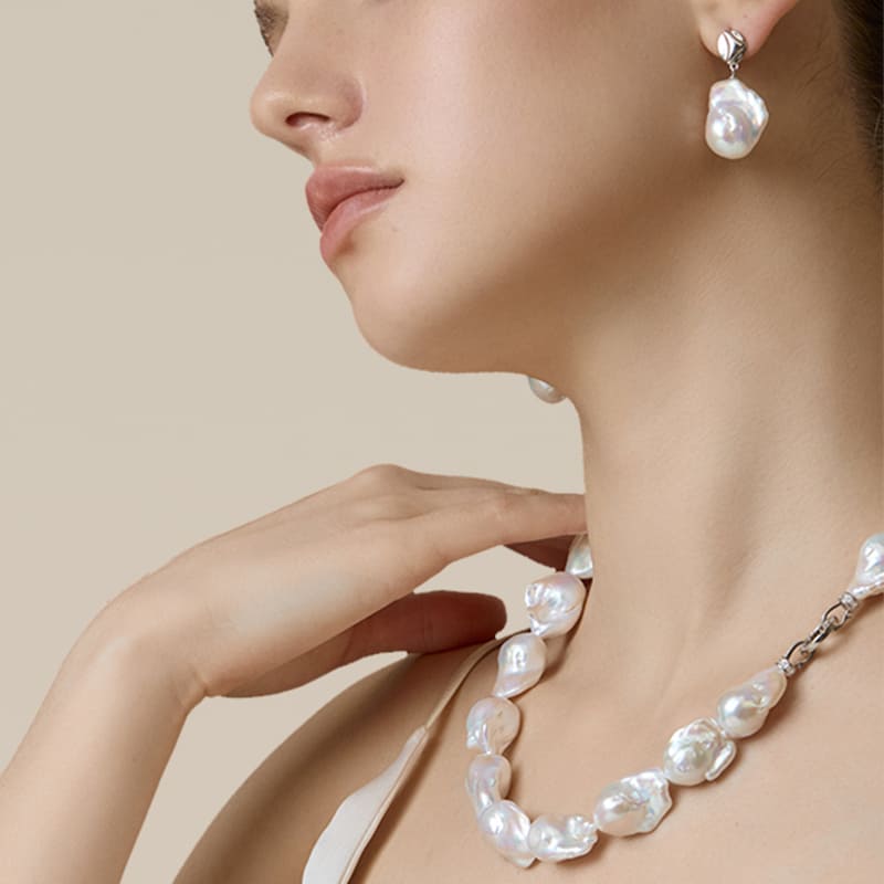 Barock Perlen Kette für Damen