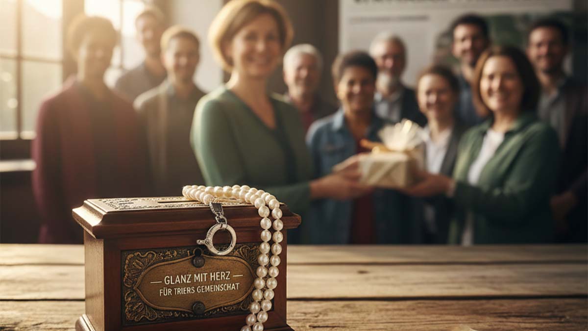 Perlen Schmuck soziale Verantwortung Volksfreund Servicecenter Erbe