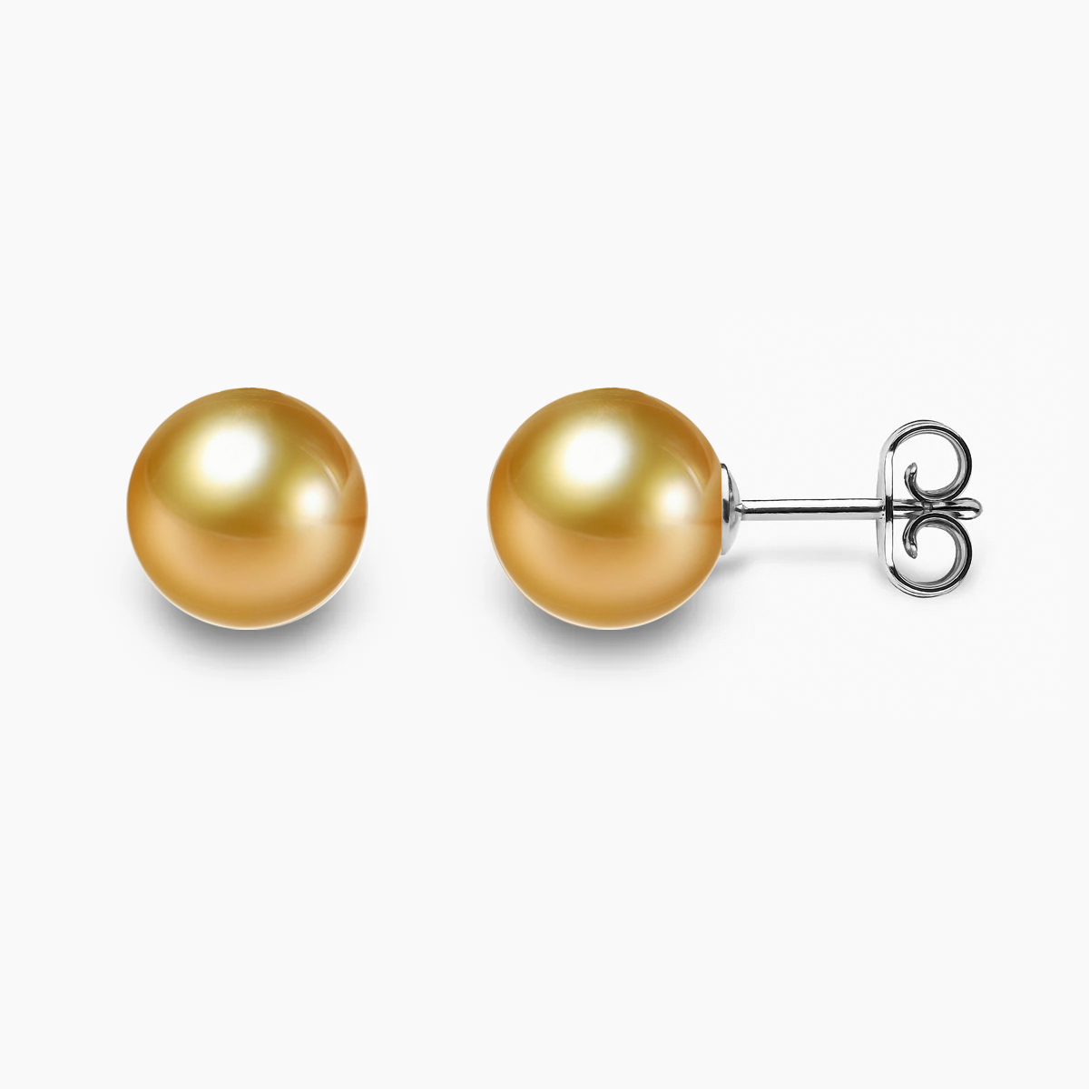 Gold Ohrstecker mit Südseeperlen 8,0-15,0mm – Bild 2